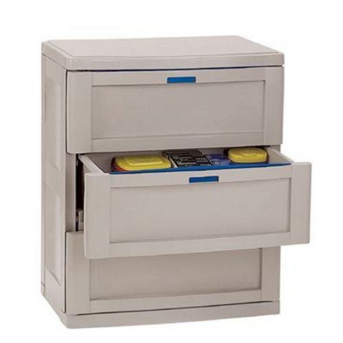 Three Drawer Cabinet Taupe - Blue SUC3703